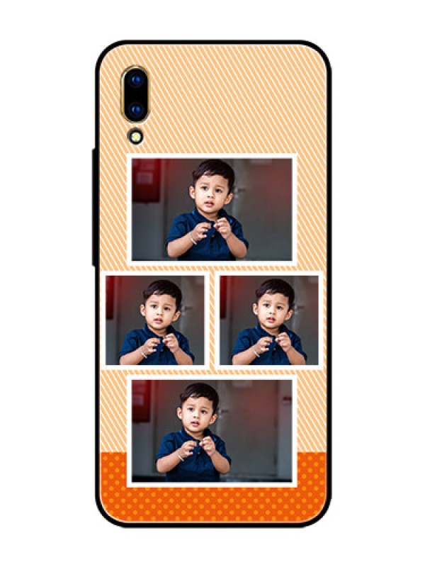 Custom Vivo V11 Pro Photo Printing on Glass Case  - Bulk Photos Upload Design