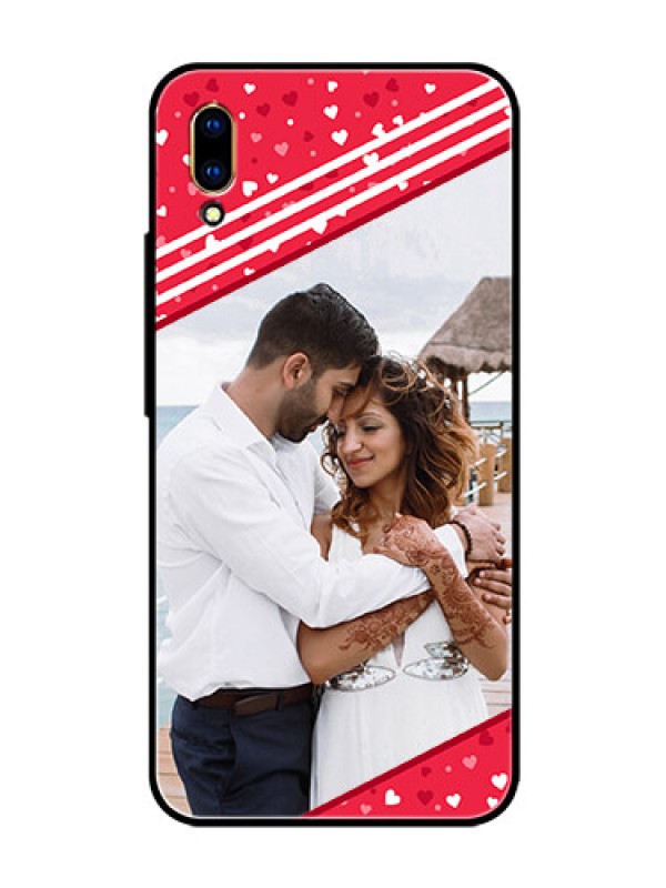 Custom Vivo V11 Pro Custom Glass Mobile Case  - Valentines Gift Design