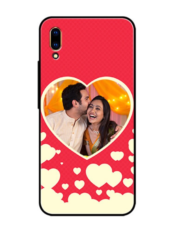Custom Vivo V11 Pro Custom Glass Mobile Case  - Love Symbols Phone Cover Design