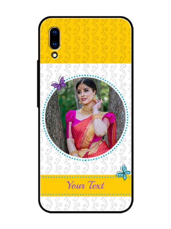 Custom Vivo V11 Pro Custom Glass Mobile Case  - Girls Premium Case Design