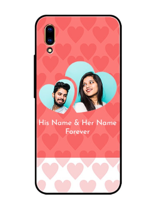 Custom Vivo V11 Pro Personalized Glass Phone Case  - Couple Pic Upload Design