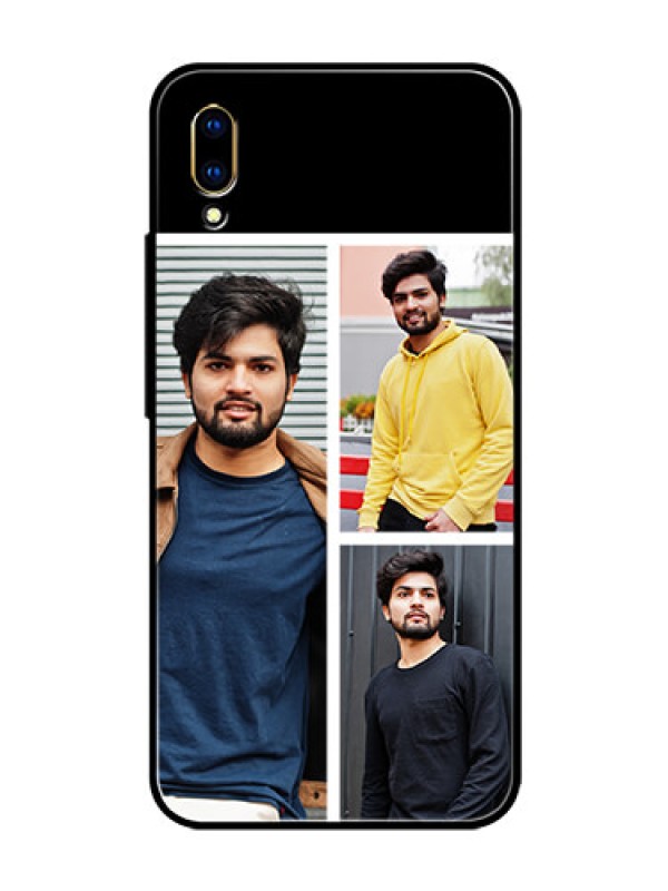 Custom Vivo V11 Pro Photo Printing on Glass Case  - Upload Multiple Picture Design