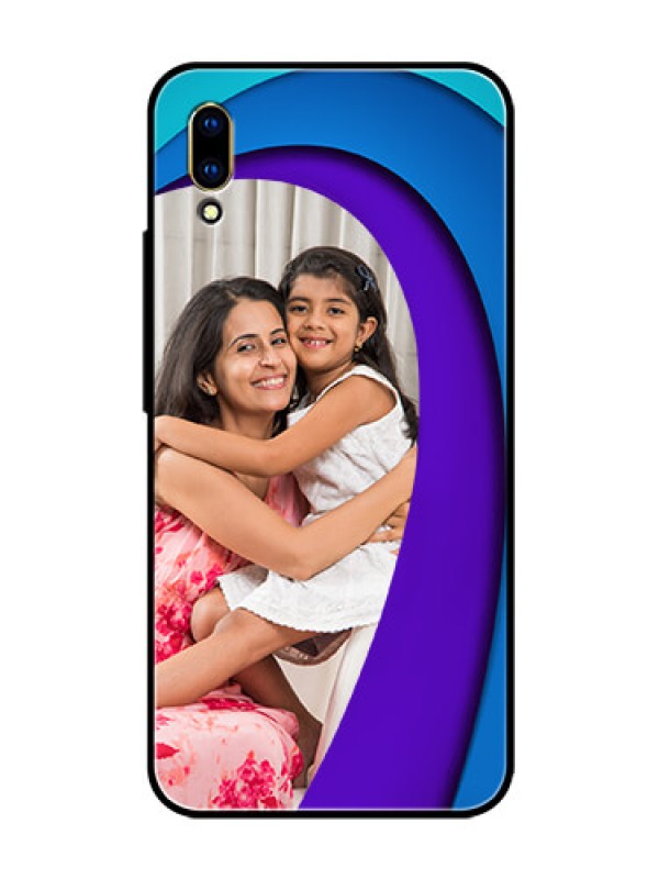 Custom Vivo V11 Pro Photo Printing on Glass Case  - Simple Pattern Design