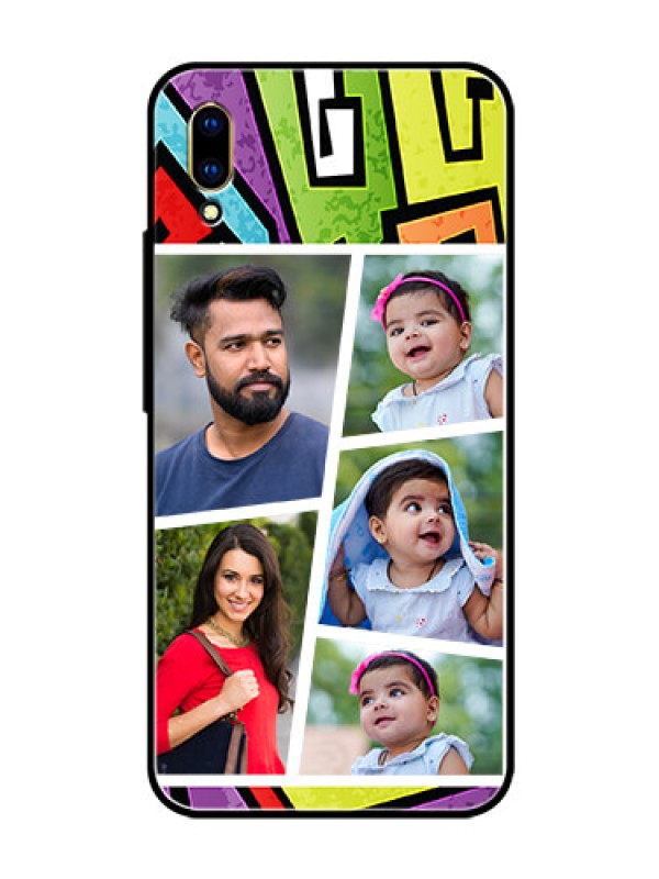 Custom Vivo V11 Pro Custom Glass Phone Case  - Graffiti pattern Design