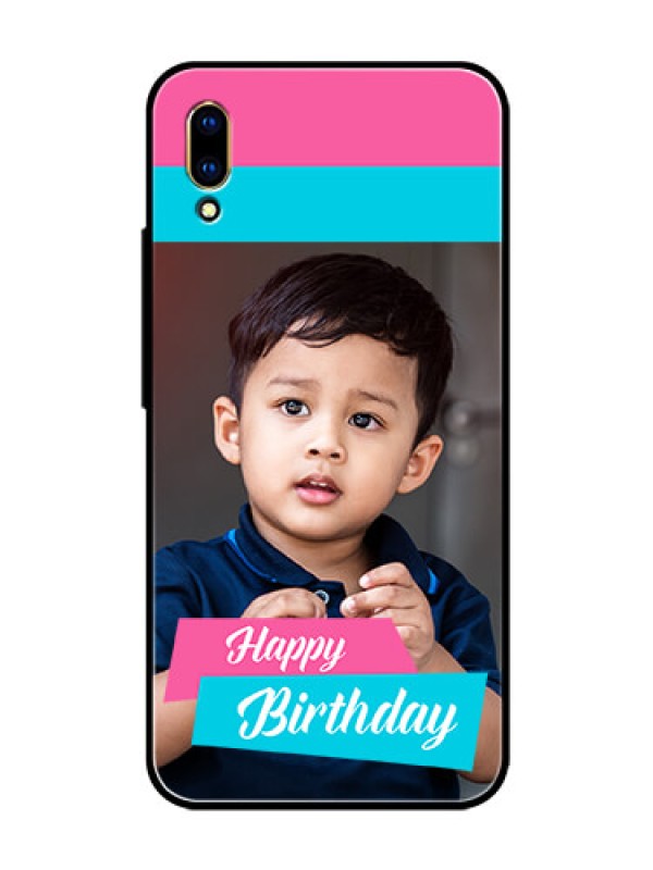 Custom Vivo V11 Pro Personalized Glass Phone Case  - Image Holder with 2 Color Design
