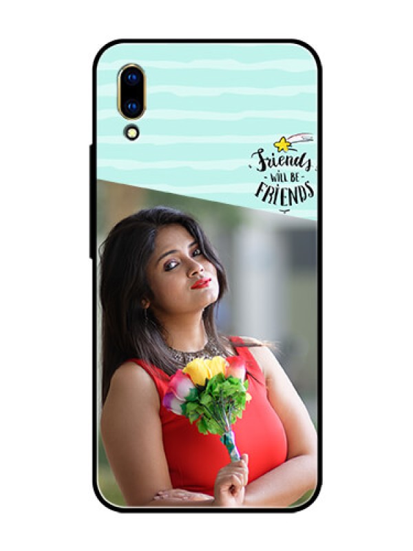 Custom Vivo V11 Pro Custom Glass Phone Case  - Friends Picture Icon Design