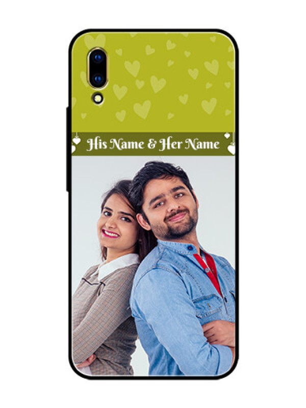 Custom Vivo V11 Pro Custom Glass Phone Case  - You & Me Heart Design