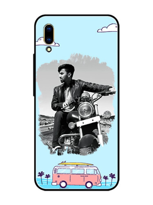 Custom Vivo V11 Pro Photo Printing on Glass Case  - Travel & Adventure Design