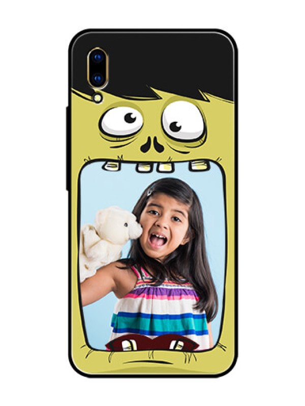 Custom Vivo V11 Pro Personalized Glass Phone Case  - Cartoon monster back case Design
