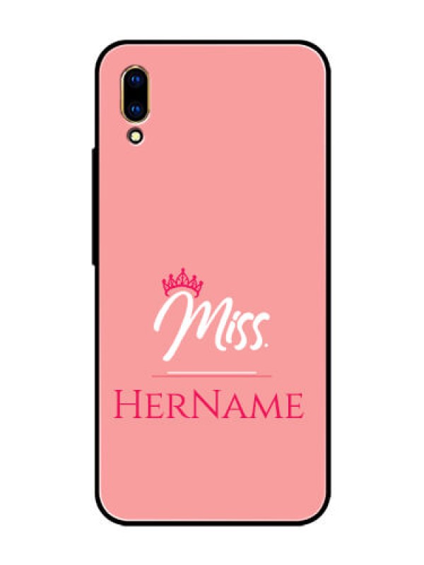 Custom Vivo V11 Pro Custom Glass Phone Case Mrs with Name