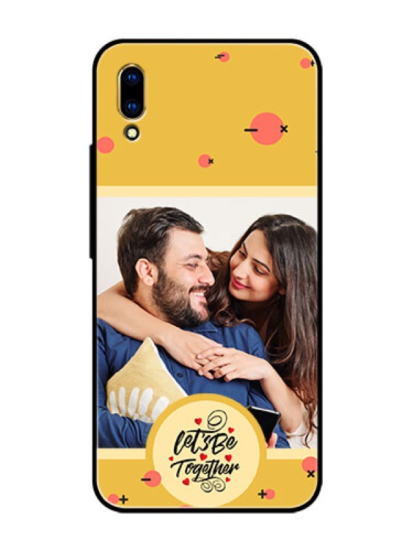 Custom Vivo V11 Pro Photo Printing on Glass Case - Lets be Together Design
