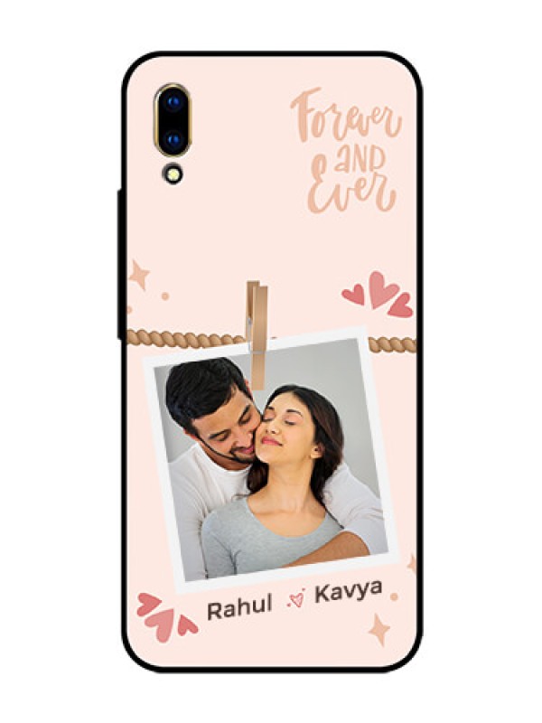 Custom Vivo V11 Pro Custom Glass Phone Case - Forever and ever love Design