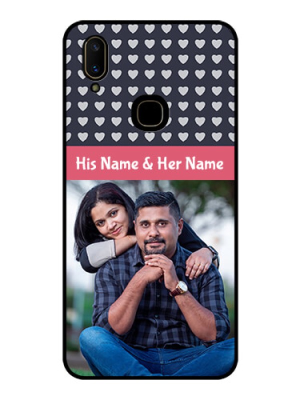Custom Vivo V11 Custom Glass Mobile Case  - Love Symbols Design