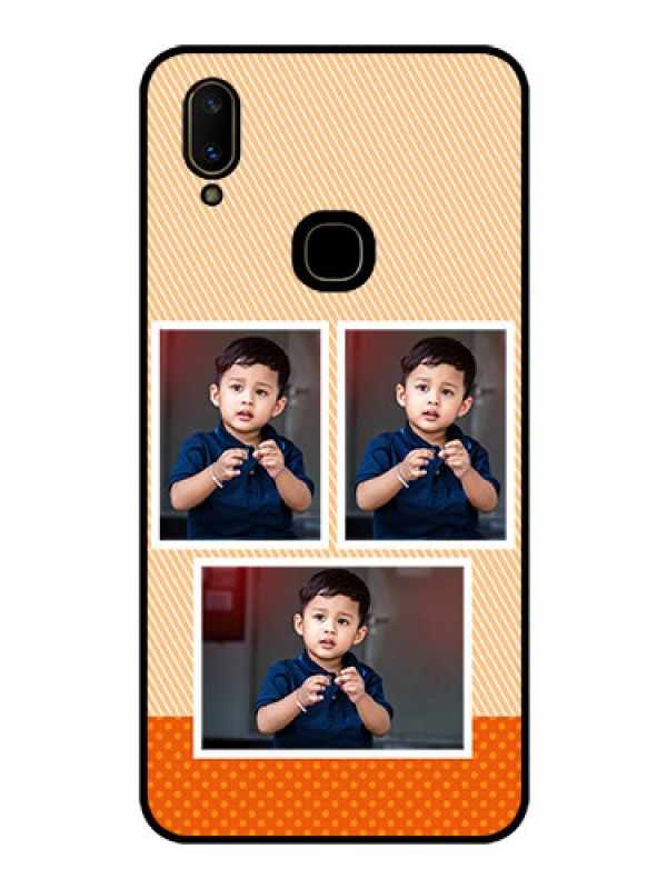 Custom Vivo V11 Photo Printing on Glass Case  - Bulk Photos Upload Design
