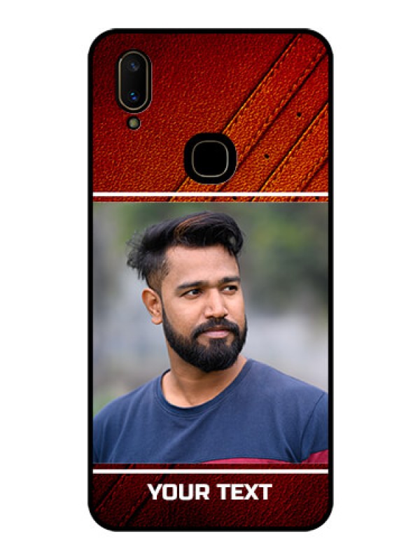 Custom Vivo V11 Personalized Glass Phone Case  - Leather Phone Case Design