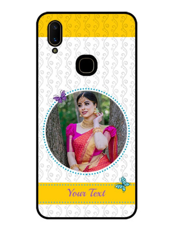 Custom Vivo V11 Custom Glass Mobile Case  - Girls Premium Case Design
