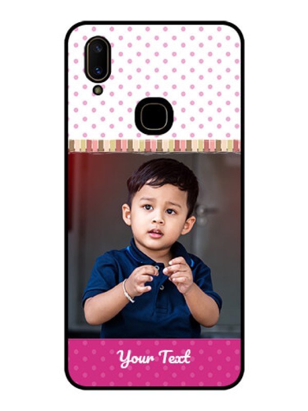 Custom Vivo V11 Photo Printing on Glass Case  - Cute Girls Cover Design