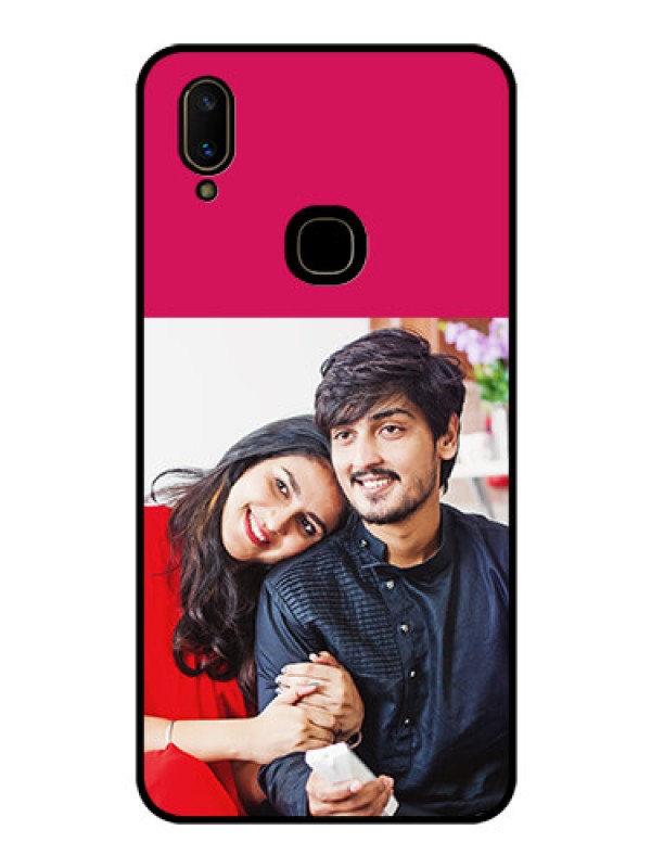 Custom Vivo V11 Custom Glass Mobile Case  - Anniversary Cover Design