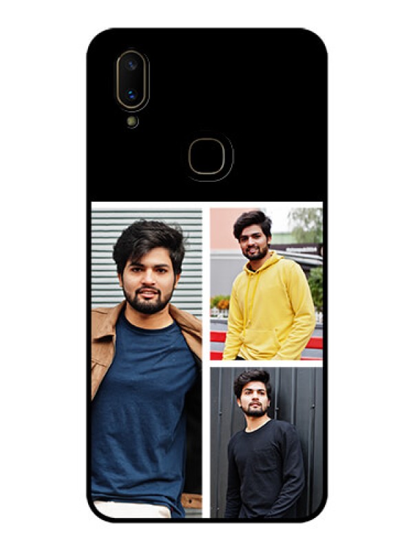Custom Vivo V11 Photo Printing on Glass Case  - Upload Multiple Picture Design