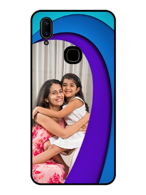 Custom Vivo V11 Photo Printing on Glass Case  - Simple Pattern Design