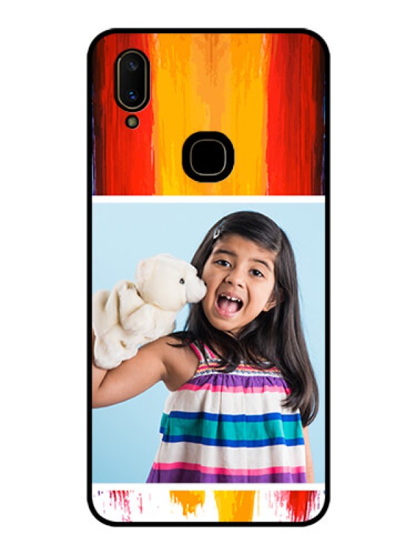 Custom Vivo V11 Personalized Glass Phone Case  - Multi Color Design