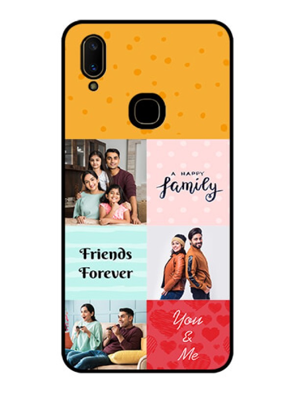 Custom Vivo V11 Personalized Glass Phone Case  - Images with Quotes Design