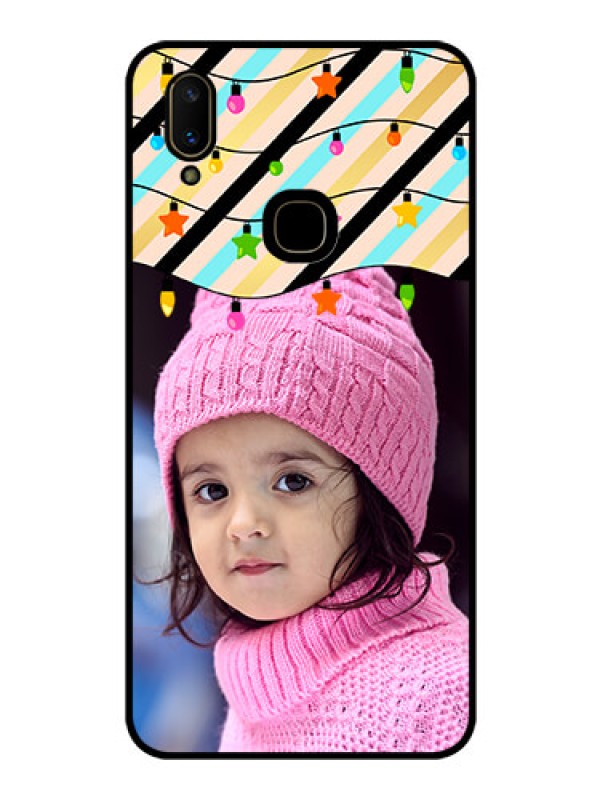 Custom Vivo V11 Custom Glass Mobile Case  - Lights Hanging Design