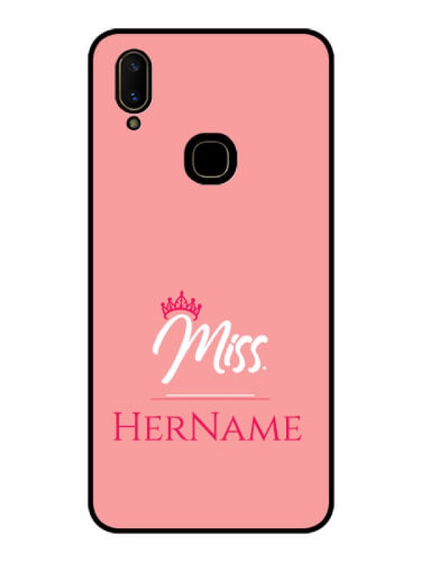 Custom Vivo V11 Custom Glass Phone Case Mrs with Name