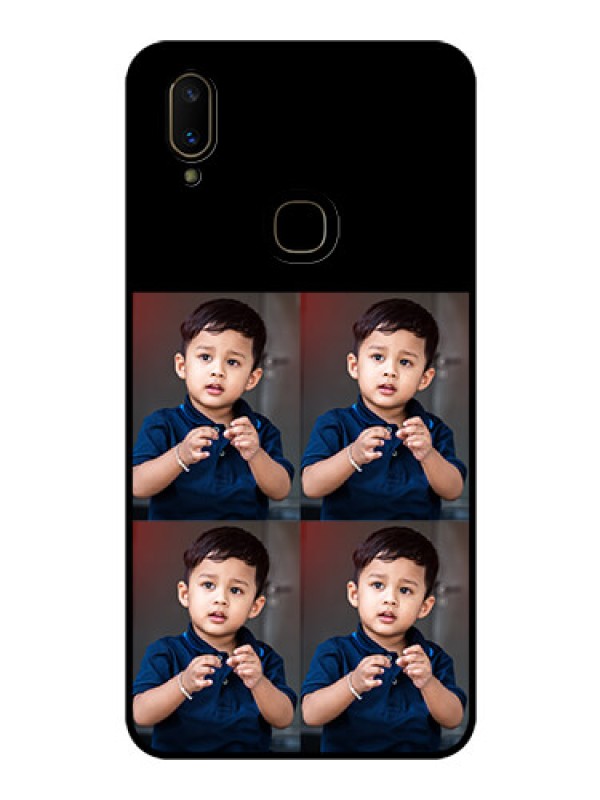 Custom Vivo V11 4 Image Holder on Glass Mobile Cover