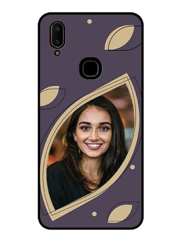 Custom Vivo V11 Custom Glass Mobile Case - Falling Leaf Design