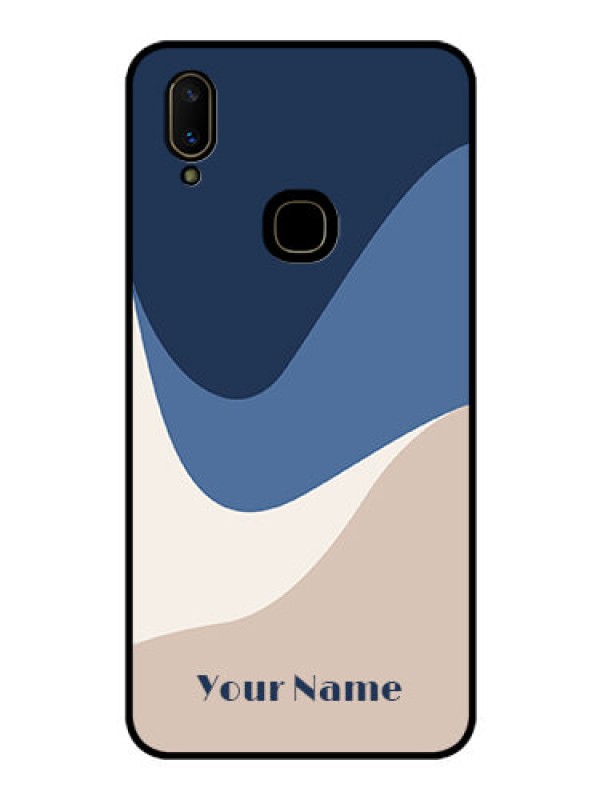 Custom Vivo V11 Custom Glass Phone Case - Abstract Drip Art Design