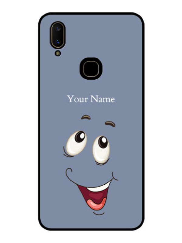 Custom Vivo V11 Photo Printing on Glass Case - Laughing Cartoon Face Design