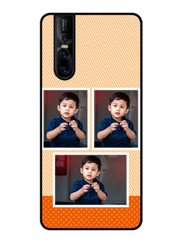 Custom Vivo V15 Pro Photo Printing on Glass Case  - Bulk Photos Upload Design