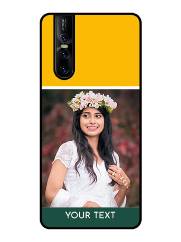 Custom Vivo V15 Pro Photo Printing on Glass Case  - Love You Design