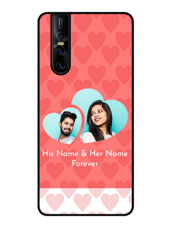 Custom Vivo V15 Pro Personalized Glass Phone Case  - Couple Pic Upload Design