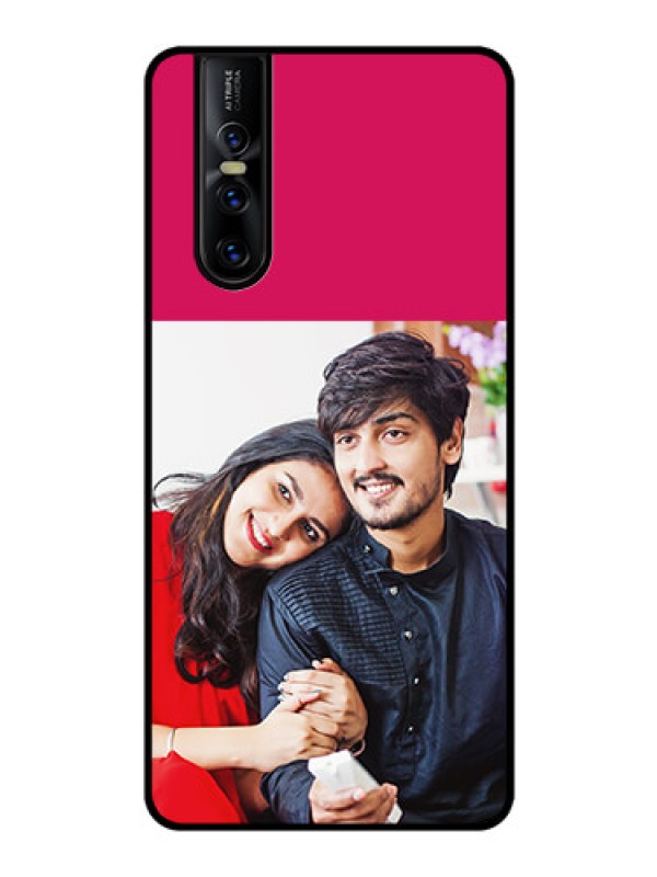 Custom Vivo V15 Pro Custom Glass Mobile Case  - Anniversary Cover Design
