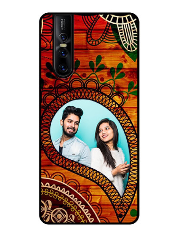 Custom Vivo V15 Pro Personalized Glass Phone Case  - Abstract Colorful Design