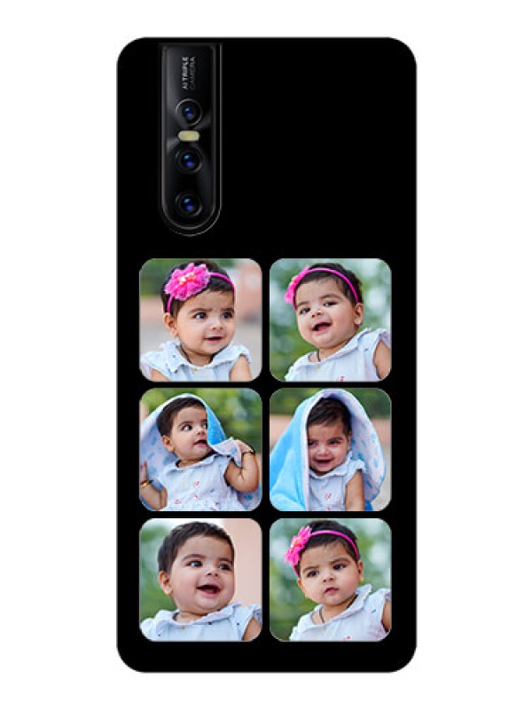 Custom Vivo V15 Pro Photo Printing on Glass Case  - Multiple Pictures Design