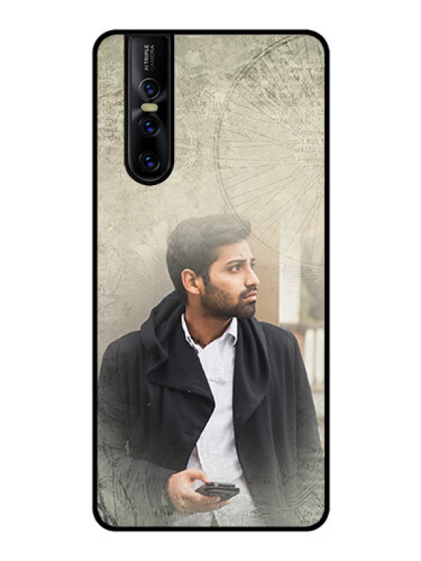 Custom Vivo V15 Pro Custom Glass Phone Case  - with vintage design