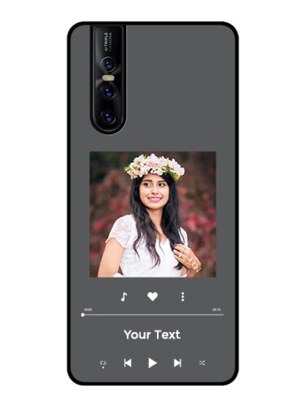Custom Vivo V15 Pro Custom Glass Mobile Case - Play The Music Design