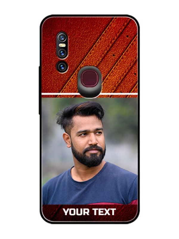 Custom Vivo V15 Personalized Glass Phone Case  - Leather Phone Case Design