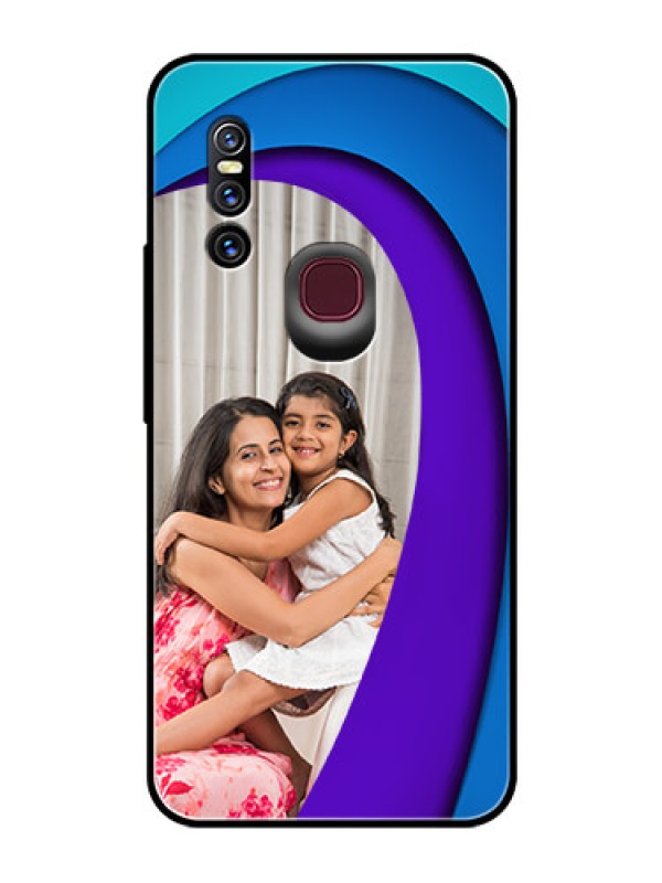 Custom Vivo V15 Photo Printing on Glass Case  - Simple Pattern Design