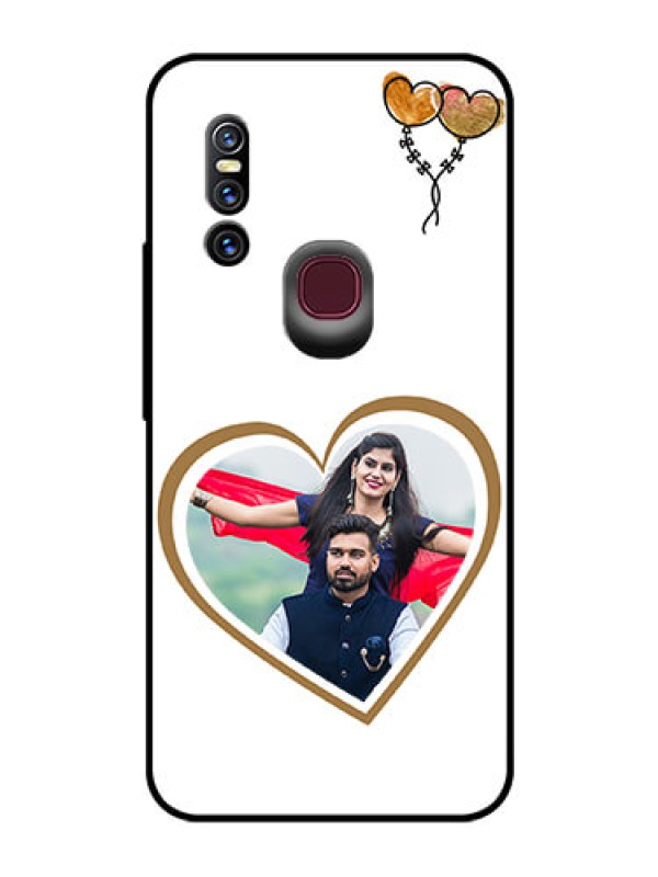 Custom Vivo V15 Custom Glass Mobile Case  - You & Me Design