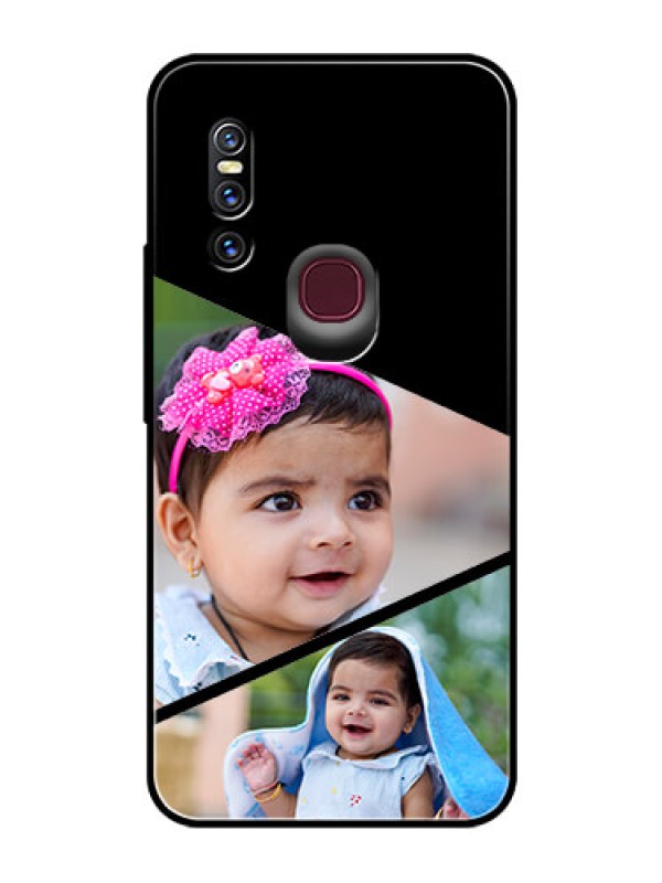 Custom Vivo V15 Custom Glass Phone Case  - Semi Cut Design