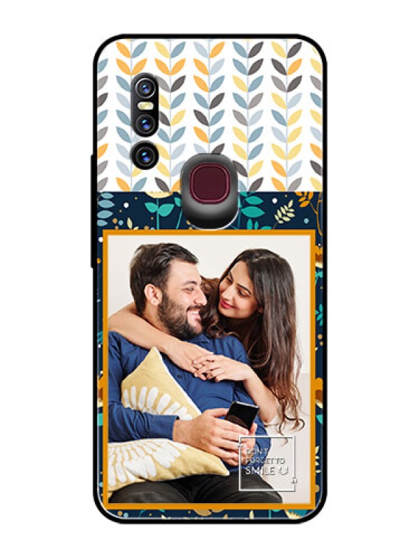 Custom Vivo V15 Custom Glass Mobile Case  - Pattern Design