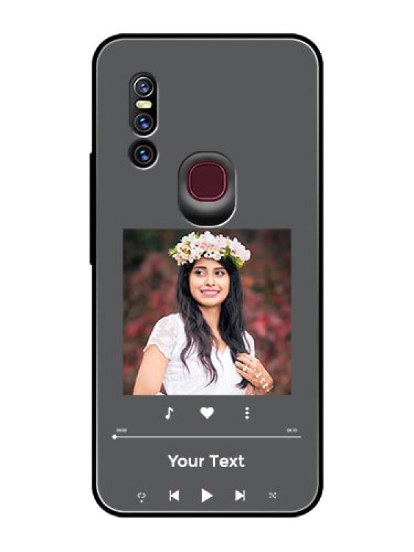 Custom Vivo V15 Custom Glass Mobile Case - Play The Music Design