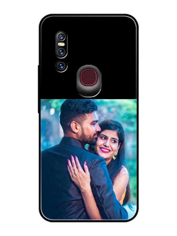 Custom Vivo V15 Custom Glass Phone Case - Upload Full Picture With Custom Color Design