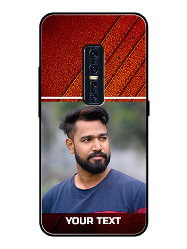 Custom Vivo V17 Pro Personalized Glass Phone Case  - Leather Phone Case Design