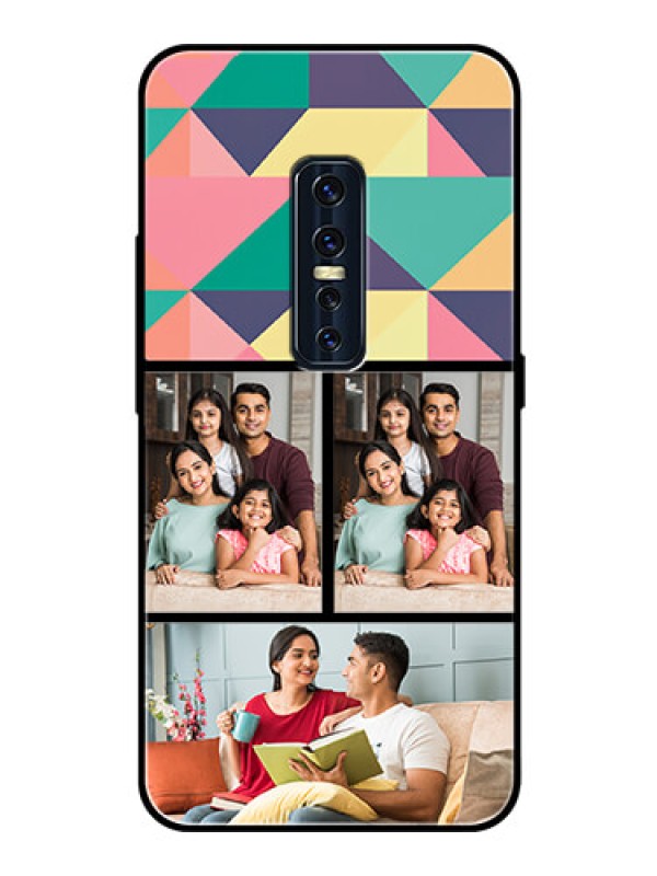 Custom Vivo V17 Pro Custom Glass Phone Case  - Bulk Pic Upload Design