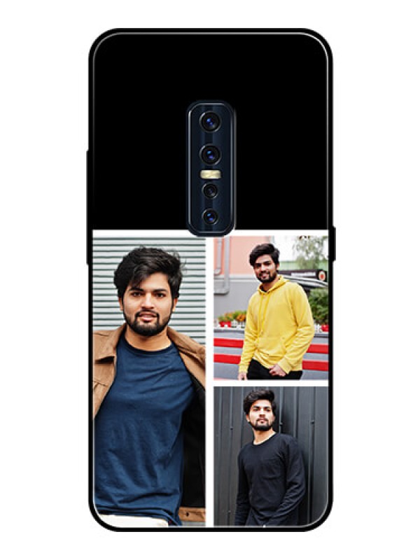 Custom Vivo V17 Pro Photo Printing on Glass Case  - Upload Multiple Picture Design